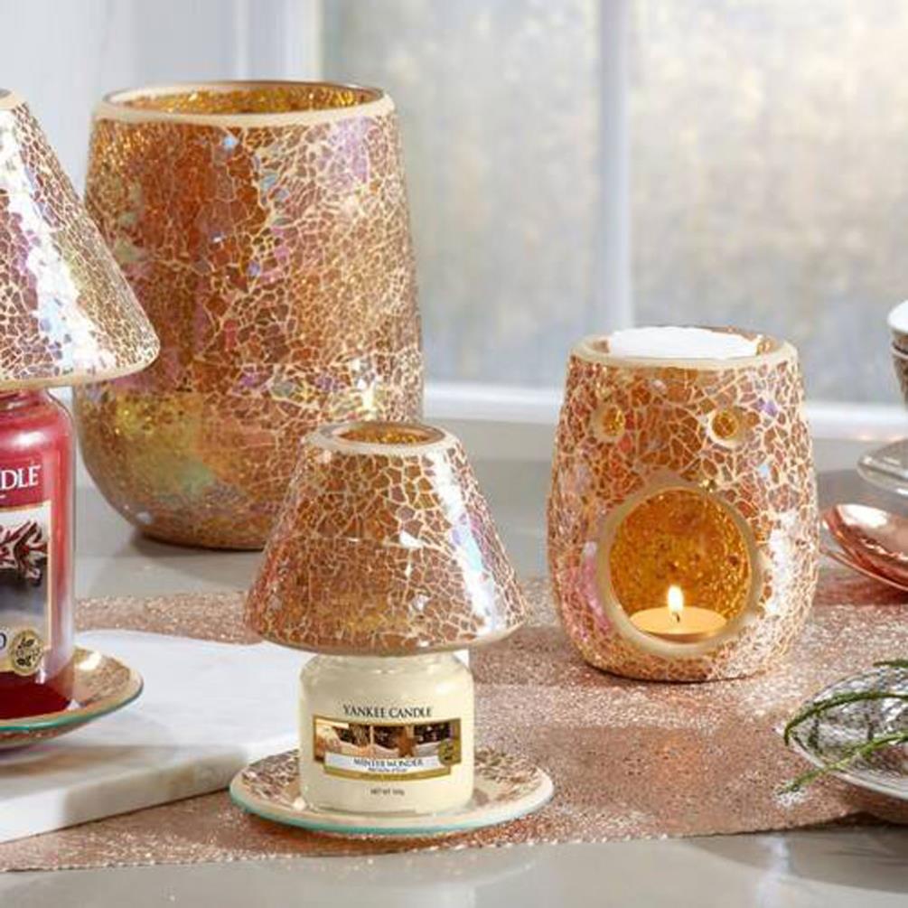 Yankee Candle Gold Mosaic Wax Melt Warmer Extra Image 2